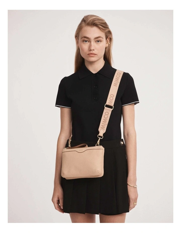 Mimco Jett Duo Crossbody Bag In Almond 4 Mimco Jett Duo Crossbody Bag In Almond - Image 2