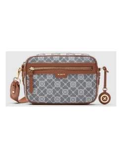 Mimco Mim-gram Crossbody Bag In Denim