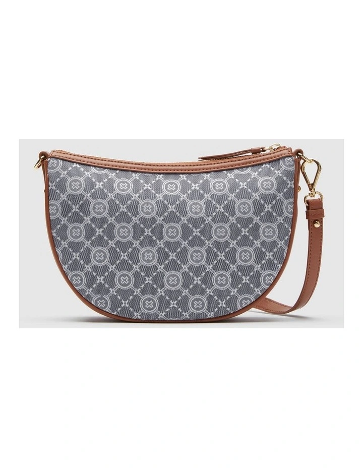Mimco Mim-gram Crescent Crossbody Bag In Denim 7 Mimco Mim-gram Crescent Crossbody Bag In Denim - Image 5