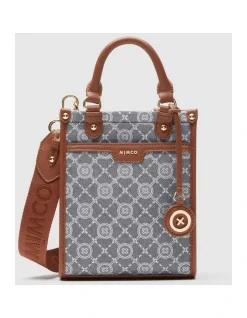 Mimco Mim-gram Mini Tote Bag In Denim