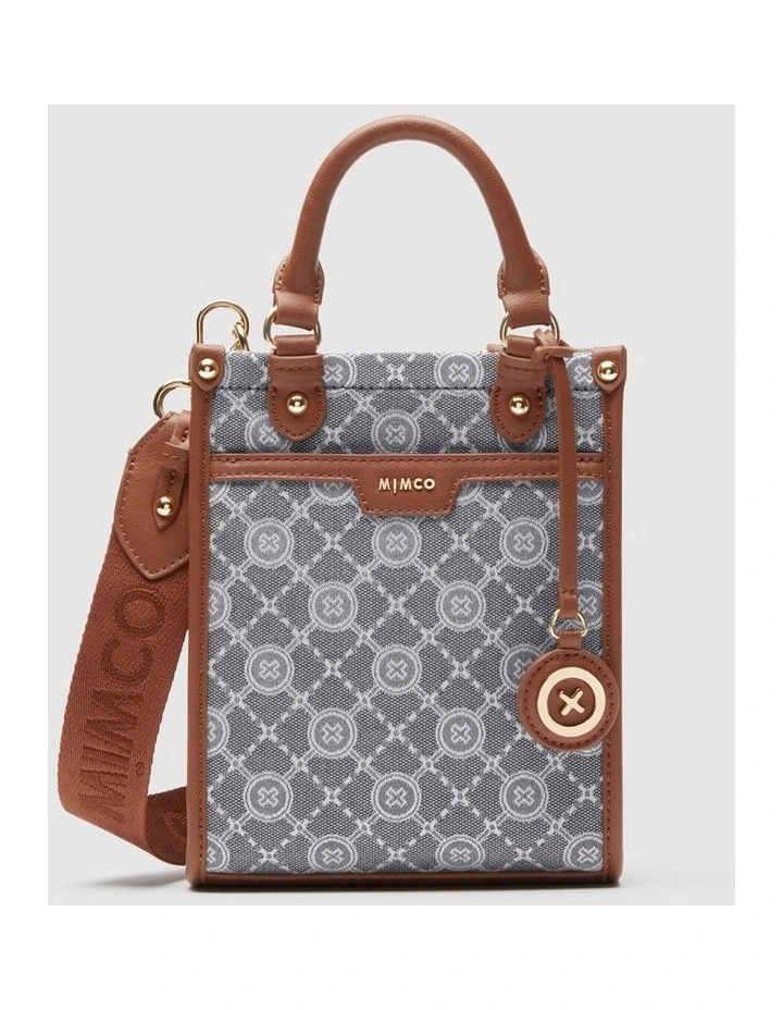 Mimco Mim-gram Mini Tote Bag In Denim 3 Mimco Mim-gram Mini Tote Bag In Denim