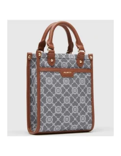 Mimco Mim-gram Mini Tote Bag In Denim 11 Mimco Mim-gram Mini Tote Bag In Denim -Mocha shop 982446040 3 720x928