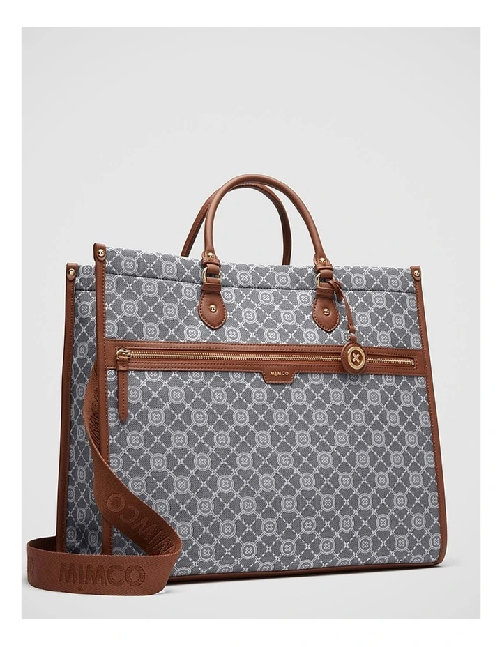 Mimco Mim-gram Tote Bag In Denim 5 Mimco Mim-gram Tote Bag In Denim - Image 3