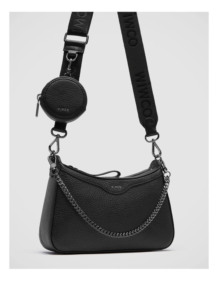 Mimco Jett Crossbody Bag In Black Gunmetal 3 Mimco Jett Crossbody Bag In Black Gunmetal