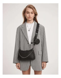 Mimco Jett Crossbody Bag In Black Gunmetal 10 Mimco Jett Crossbody Bag In Black Gunmetal -Mocha shop 982446760 2 720x928