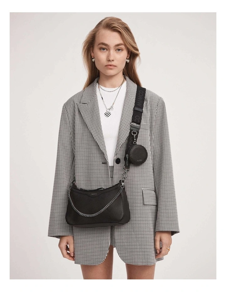 Mimco Jett Crossbody Bag In Black Gunmetal 4 Mimco Jett Crossbody Bag In Black Gunmetal - Image 2