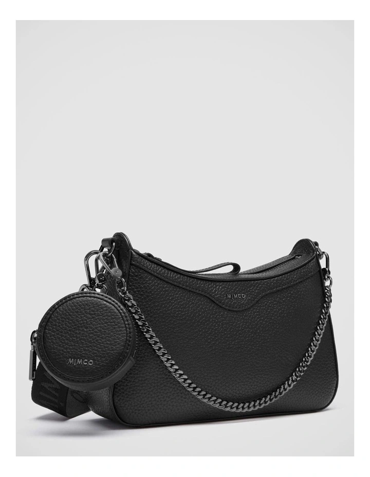 Mimco Jett Crossbody Bag In Black Gunmetal 8 Mimco Jett Crossbody Bag In Black Gunmetal - Image 6