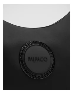 Mimco Serenity Crescent Crossbody Bag In Black Rose Gold -Mocha shop 982446850 6 720x928