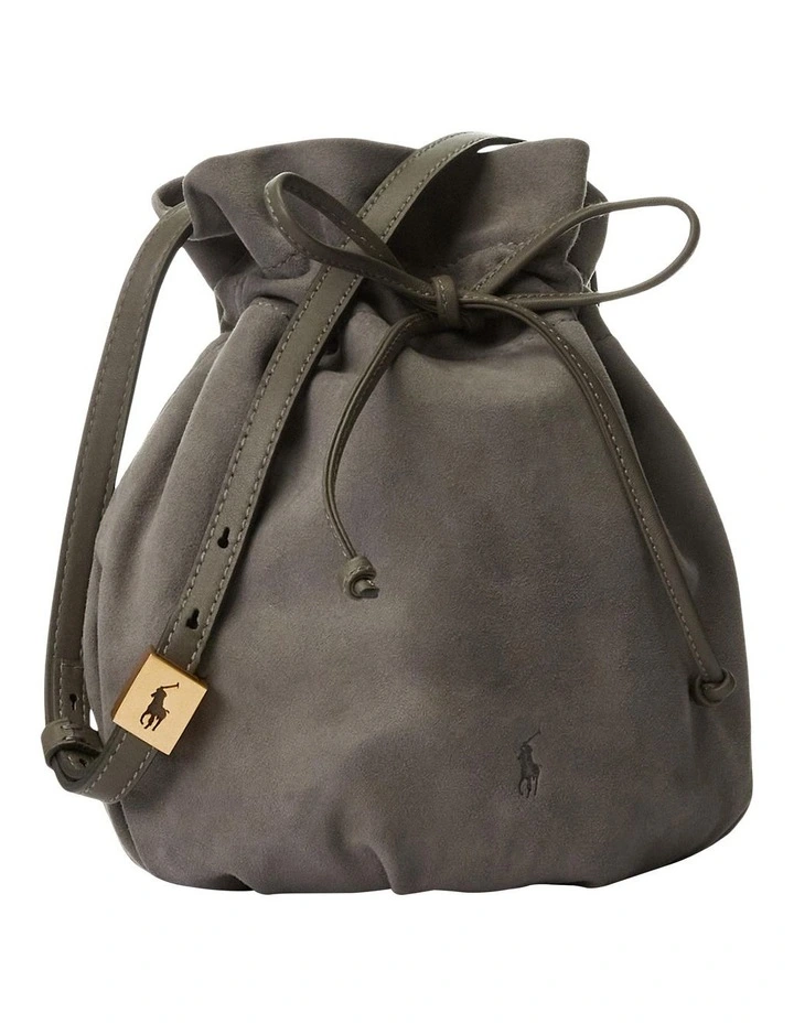 Polo Ralph Lauren The Suede Pony Pouch In Grey 3 Polo Ralph Lauren The Suede Pony Pouch In Grey