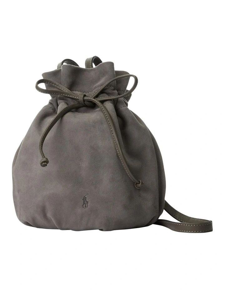 Polo Ralph Lauren The Suede Pony Pouch In Grey 4 Polo Ralph Lauren The Suede Pony Pouch In Grey - Image 2