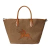 Polo Ralph Lauren Big Pony Medium Bellport Tote In Brown