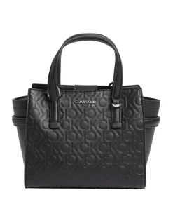 Calvin Klein Recycled Mini Tote Bag In Black