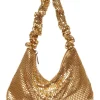 Ravella Disco Bag In Gold Mesh -Mocha shop 983991790 1 720x928