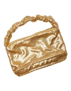 Ravella Disco Bag In Gold Mesh 8 Ravella Disco Bag In Gold Mesh -Mocha shop 983991790 3 720x928