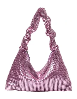 Ravella Disco Bag In Pink Mesh