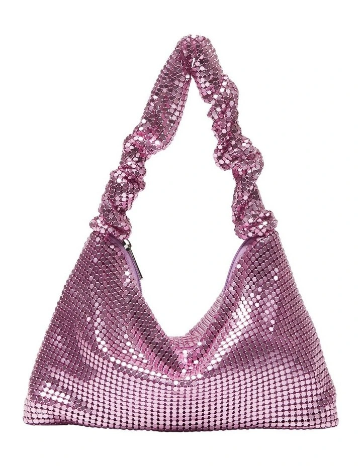 Ravella Disco Bag In Pink Mesh 3 Ravella Disco Bag In Pink Mesh