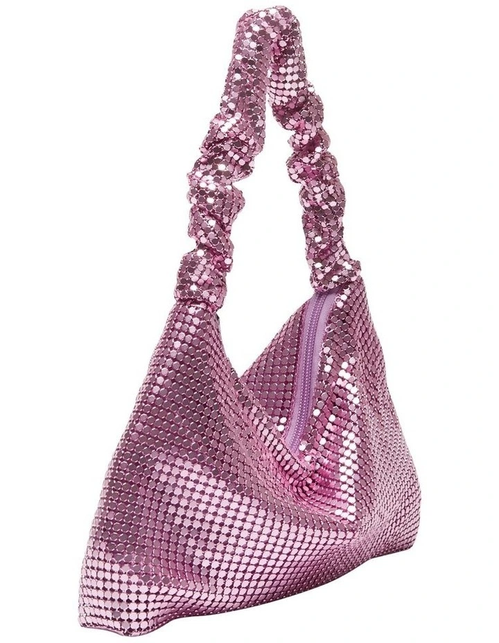Ravella Disco Bag In Pink Mesh 4 Ravella Disco Bag In Pink Mesh - Image 2