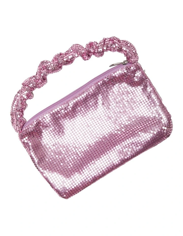 Ravella Disco Bag In Pink Mesh 5 Ravella Disco Bag In Pink Mesh - Image 3