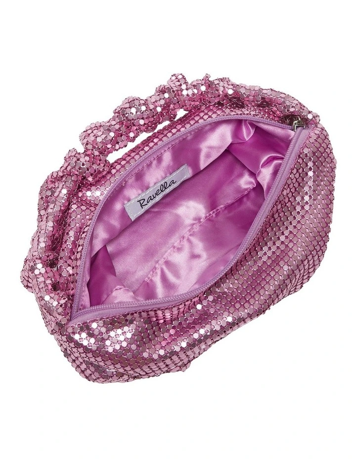 Ravella Disco Bag In Pink Mesh 6 Ravella Disco Bag In Pink Mesh - Image 4