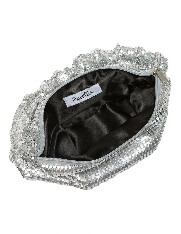 Ravella Disco Bag In Silver Mesh 6 Ravella Disco Bag In Silver Mesh - Image 4