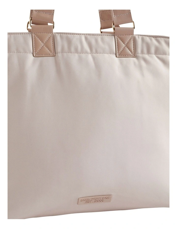 Seed Heritage Heritage Logo Tote In Grey 6 Seed Heritage Heritage Logo Tote In Grey - Image 4