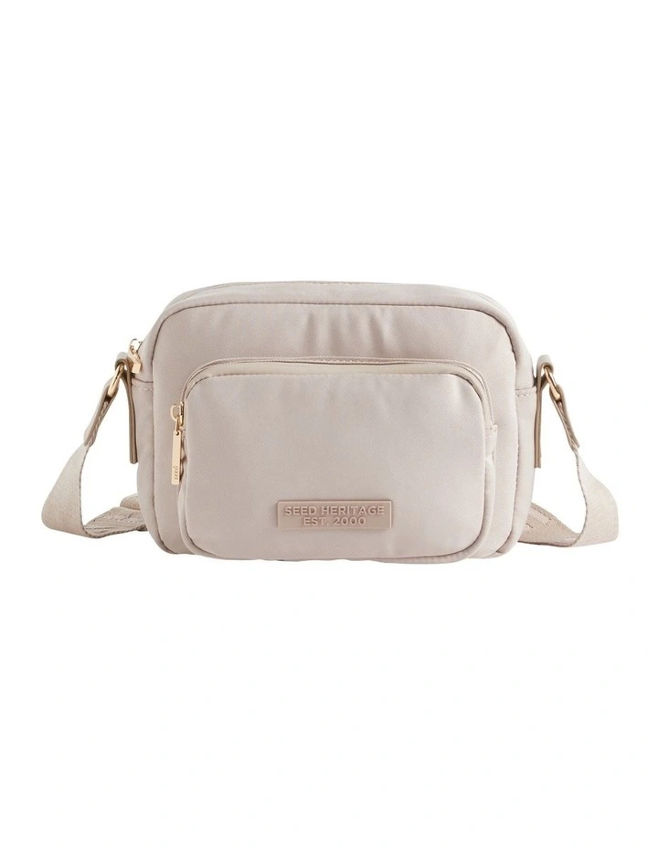 Seed Heritage Heritage Logo Camera Bag In Grey 3 Seed Heritage Heritage Logo Camera Bag In Grey