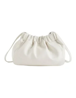 Seed Heritage Rouched Leather Crossbody Bag