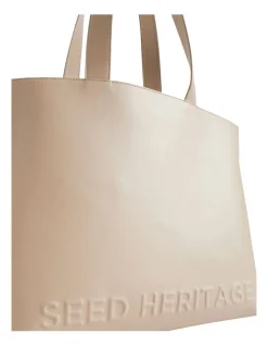 Seed Heritage Logo Detail Tote In Brown 10 Seed Heritage Logo Detail Tote In Brown -Mocha shop 984312640 984305440 4 720x928