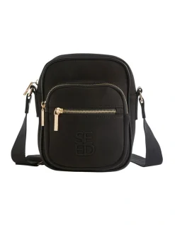 Seed Heritage Logo Jersey Camera Bag In Black