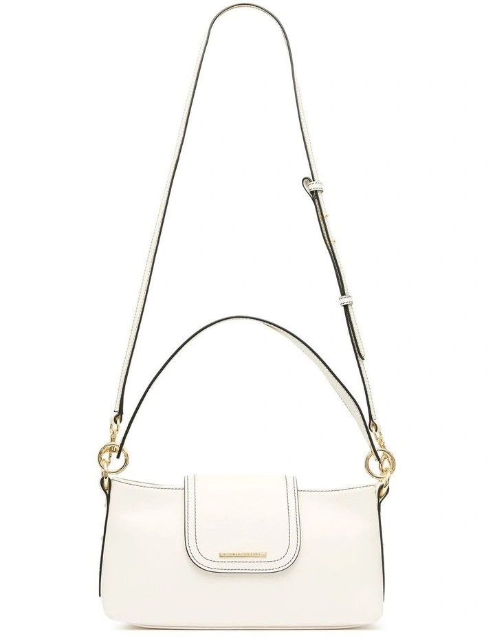 David Lawrence Matera Leather Shoulder Bag In Cream 3 David Lawrence Matera Leather Shoulder Bag In Cream