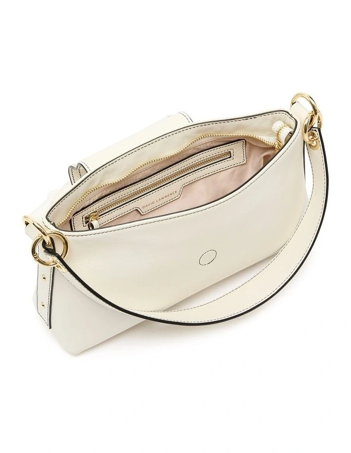 David Lawrence Matera Leather Shoulder Bag In Cream 5 David Lawrence Matera Leather Shoulder Bag In Cream - Image 3
