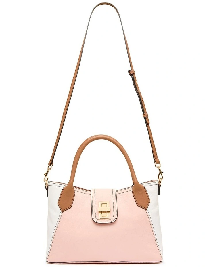David Lawrence Mesina Leather Bag In Cream Multi 3 David Lawrence Mesina Leather Bag In Cream Multi