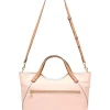 David Lawrence Novara Leather Tote Bag In Pink -Mocha shop 984828430 1 720x928