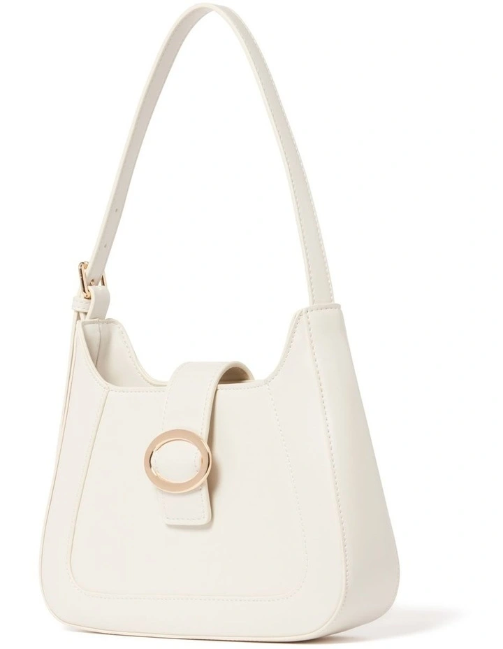 Forever New Tasha Buckle Shoulder Bag In White 4 Forever New Tasha Buckle Shoulder Bag In White - Image 2
