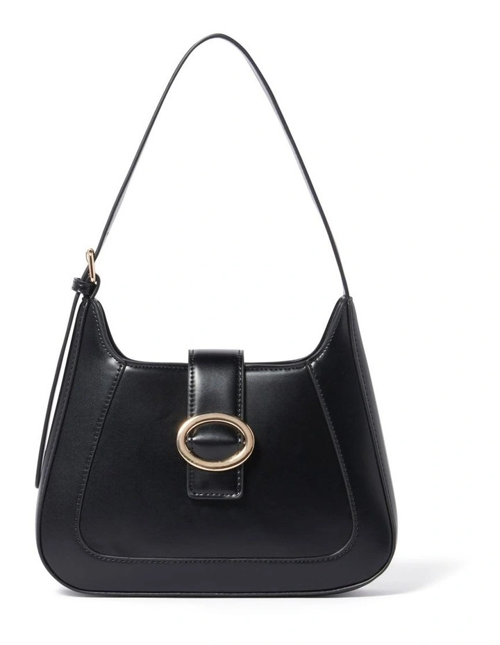 Forever New Tasha Buckle Shoulder Bag In Black 3 Forever New Tasha Buckle Shoulder Bag In Black