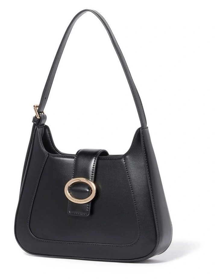 Forever New Tasha Buckle Shoulder Bag In Black 5 Forever New Tasha Buckle Shoulder Bag In Black - Image 3