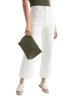 Seed Heritage Heritage Logo Pouch In Dark Fern -Mocha shop 988448320 2 720x928