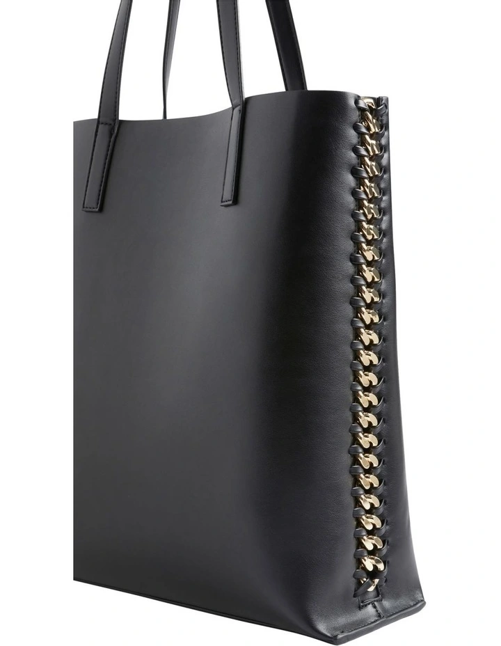 Seed Heritage Chain Tote In Black 6 Seed Heritage Chain Tote In Black - Image 4