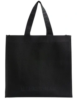 Seed Heritage Knitted Tote In Black