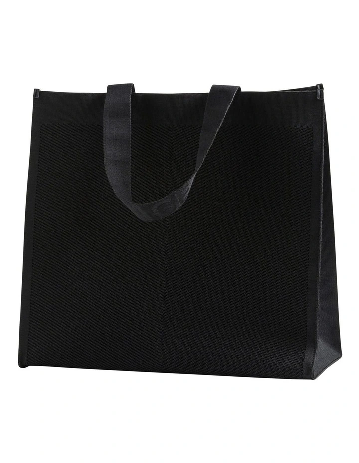Seed Heritage Knitted Tote In Black 4 Seed Heritage Knitted Tote In Black - Image 2