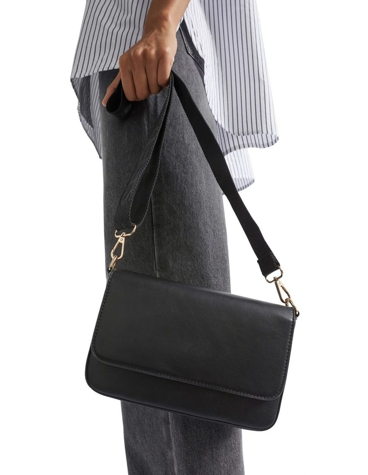 Seed Heritage Logo Crossbody Bag In Black 4 Seed Heritage Logo Crossbody Bag In Black - Image 2