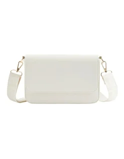 Seed Heritage Logo Crossbody Bag In Bone