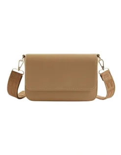 Seed Heritage Logo Crossbody Bag In Cashew