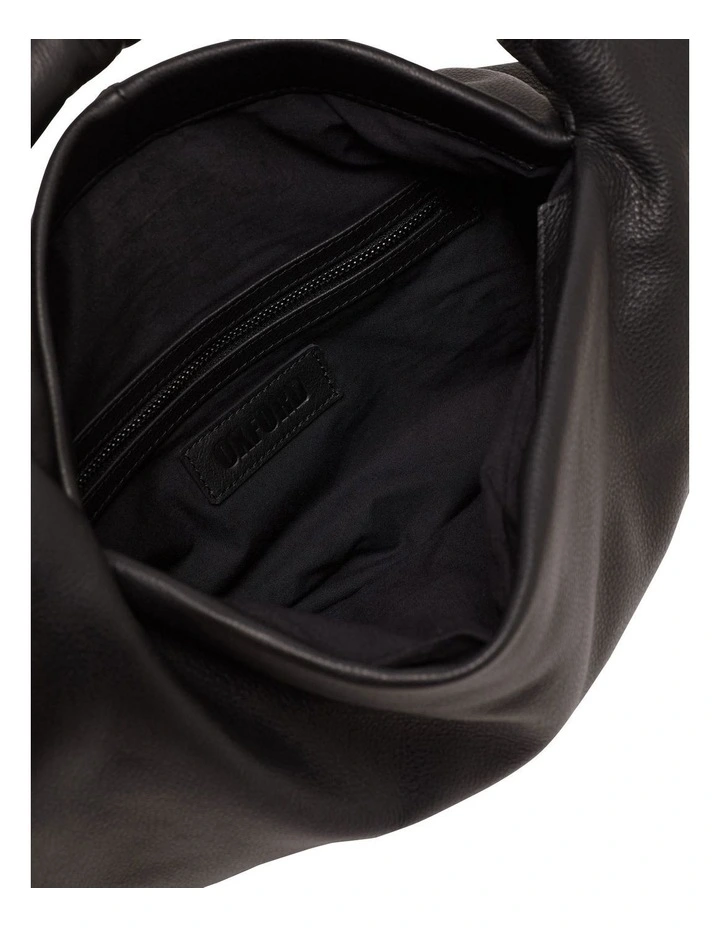 Oxford Banya Leather Shoulder Bag In Black 6 Oxford Banya Leather Shoulder Bag In Black - Image 4