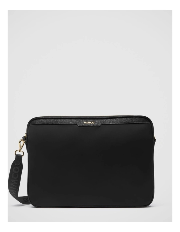 Mimco Classico Laptop Bag In Black Light Gold 3 Mimco Classico Laptop Bag In Black Light Gold
