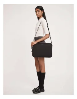 Mimco Classico Laptop Bag In Black Light Gold 8 Mimco Classico Laptop Bag In Black Light Gold -Mocha shop 990625870 2 720x928