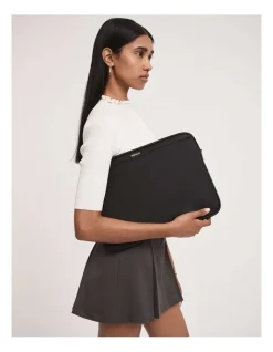 Mimco Classico Laptop Bag In Black Light Gold 10 Mimco Classico Laptop Bag In Black Light Gold -Mocha shop 990625870 4 720x928