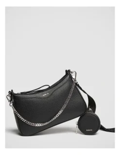 Mimco Jett Crossbody Bag In Black Silver -Mocha shop 990626140 3 720x928