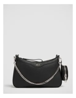Mimco Jett Crossbody Bag In Black Silver -Mocha shop 990626140 5 720x928