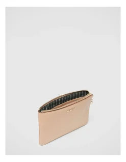 Mimco Classico Medium Pouch In Almond -Mocha shop 990638020 3 720x928